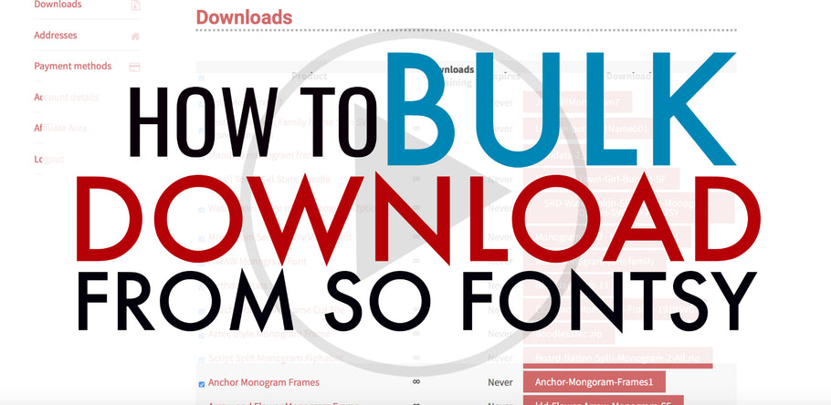 How to Bulk Download So Fontsy Fonts and Designs