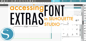 How Do I Access a Font’s Special Characters Directly in Silhouette Studio?
