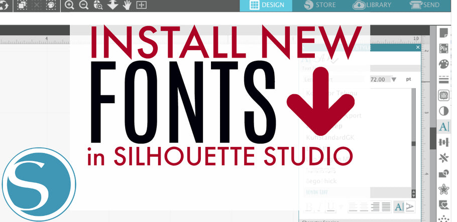 How Do I Load New Fonts into Silhouette Studio?