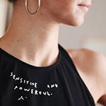 Limited edition silk inspired tank in collaboration with artist Melody Hansen