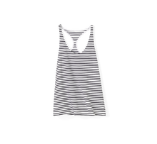 Striped technical silk inspired tank top - technical apparel by ADAY