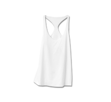 White technical silk inspired tank top - technical apparel by ADAY