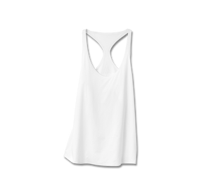 White technical silk inspired tank top - technical apparel by ADAY