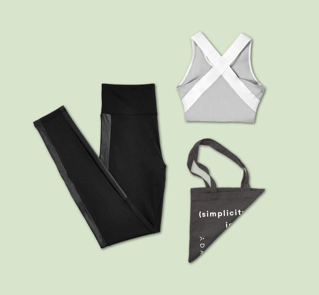 The Everyday Uniform by ADAY - Brakes On Leggings + Fast Forward Bra