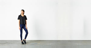 ADAY neoprene black tshirt with zipper. Technical apparel. 