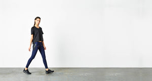 ADAY neoprene black tshirt fashion zip. Technical apparel.