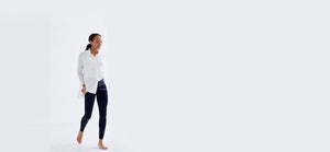 matte black technical leggings with rose gold zippers, bonded seams and a hidden phone pocket - technical apparel by ADAY