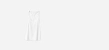 White silk inspired tank top - technical apparel by ADAY