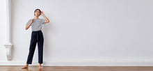 Midnight Technical Silk Crepe Pants by ADAY – wrinkle free, breathable and sweat-wicking
