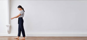 Midnight Technical Silk Crepe Pants by ADAY – wrinkle free, breathable and sweat-wicking