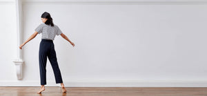 Midnight Technical Silk Crepe Pants by ADAY – wrinkle free, breathable and sweat-wicking