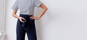 Midnight Technical Silk Crepe Pants by ADAY – wrinkle free, breathable and sweat-wicking