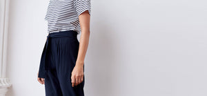 Midnight Technical Silk Crepe Pants by ADAY – wrinkle free, breathable and sweat-wicking