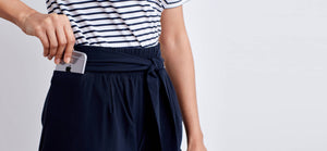 Midnight Technical Silk Crepe Pants by ADAY – wrinkle free, breathable and sweat-wicking