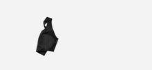 High impact minimal sports bra with bonded straps and a long front body