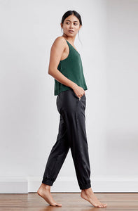 Black trackpants with rose gold zips - technical apparel by ADAY