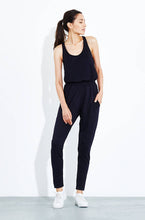 Workout jumpsuit with rose gold zipper - technical apparel by ADAY