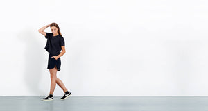Black stylish basketball shorts - technical apparel by ADAY