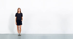 Black stylish basketball shorts - technical apparel by ADAY