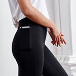 Thermal, high waisted, matte finish leggings with a hidden phone pocket on the side.