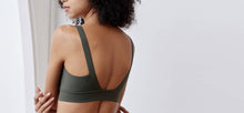 Statement medium impact sports bra in moss by ADAY 