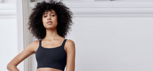 Statement medium impact sports bra in shadow by ADAY