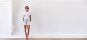 Machine washable, technical silk shorts w/ laser cut details - Technical Apparel by ADAY