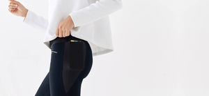 White recycled neoprene sweatshirt - technical apparel by ADAY