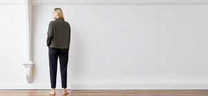 Moss recycled neoprene sweatshirt - technical apparel by ADAY