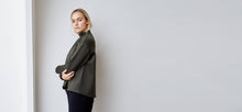 Moss recycled neoprene sweatshirt - technical apparel by ADAY