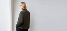 Moss recycled neoprene sweatshirt - technical apparel by ADAY