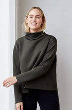 Moss recycled neoprene sweatshirt - technical apparel by ADAY