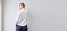 White recycled neoprene sweatshirt - technical apparel by ADAY