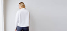 White recycled neoprene sweatshirt - technical apparel by ADAY