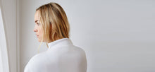 White recycled neoprene sweatshirt - technical apparel by ADAY