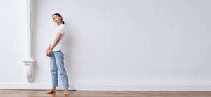 White silk inspired t-shirt with bonded seams - technical apparel by ADAY