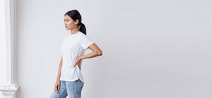 White silk inspired t-shirt with bonded seams - technical apparel by ADAY