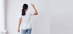 White silk inspired t-shirt with bonded seams - technical apparel by ADAY