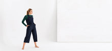 Technical, wide legged, dark navy jumpsuit by ADAY