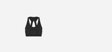 ADAY 'A logo' statement sports bra in black