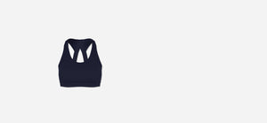 ADAY 'A logo' statement sports bra in black
