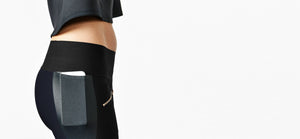matte leggings with rose gold zippers - technical apparel by ADAY