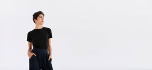 Technical, wide legged, adjustable hem pants by ADAY
