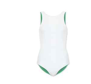Recycled + reversible one-piece swimsuit