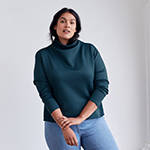 Teal neoprene sweatshirt - technical apparel by ADAY