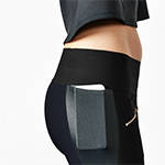 matte leggings with rose gold zippers - technical apparel by ADAY