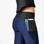 matte leggings with rose gold zippers - technical apparel by ADAY