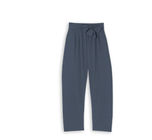 Mineral Technical Silk Crepe Pants by ADAY – wrinkle free, breathable and sweat-wicking.
