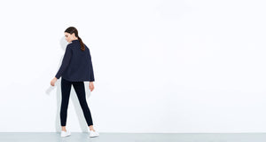 Navy neoprene sweatshirt - technical apparel by ADAY