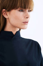 Mineral, technical silk crepe, reversible button down shirt by ADAY - wear it 5 ways